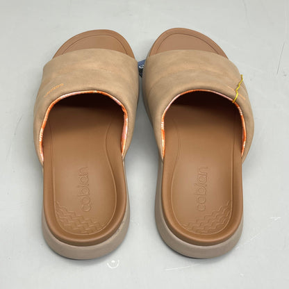 COBIAN Tolula Slide Enhanced Cushion Suede Strap Women's Sz 9 Tan TOL24-230-09