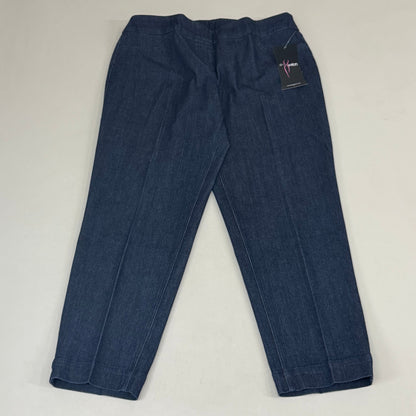 MULTIPLES Ankle Pants Petite Women's Sz 12P Denim M2523P