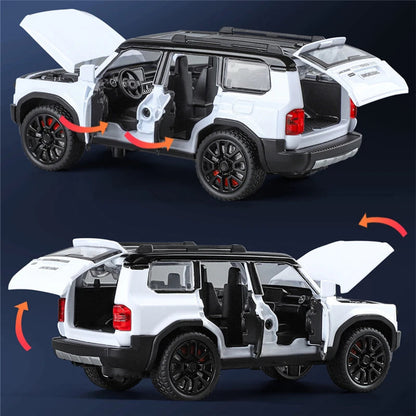 1: 32 Prado car model alloy sound and light simulation SUV domineering off-road vehicle boy toy car decoration