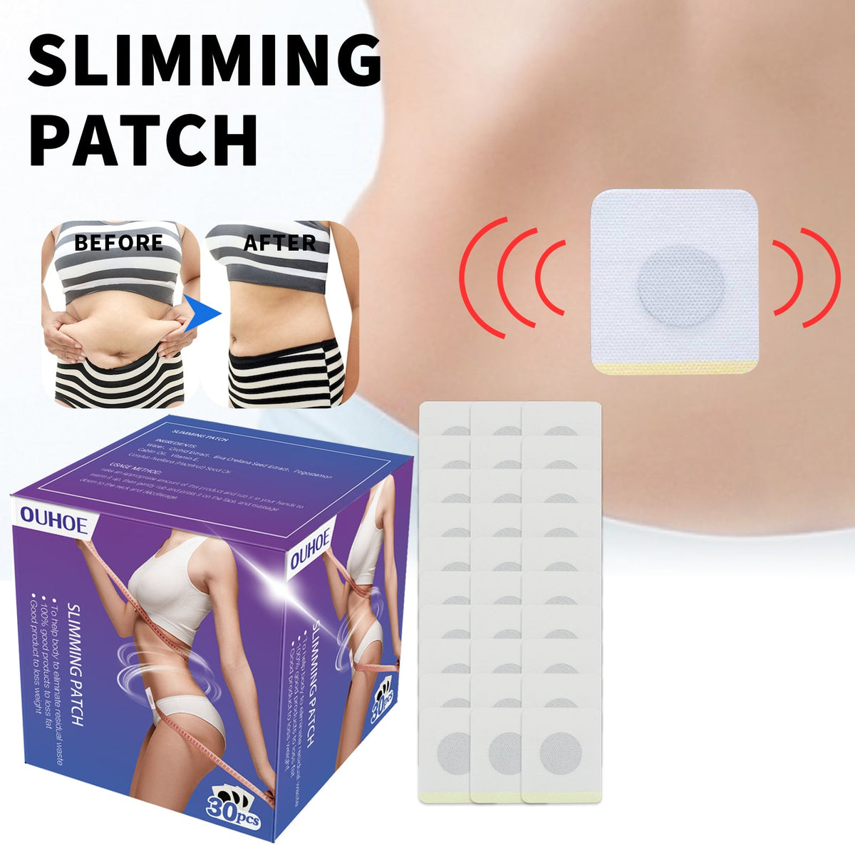 Herbal Slimming Navel Stick, Toning Beauty Body Firming Body Shaping Stick