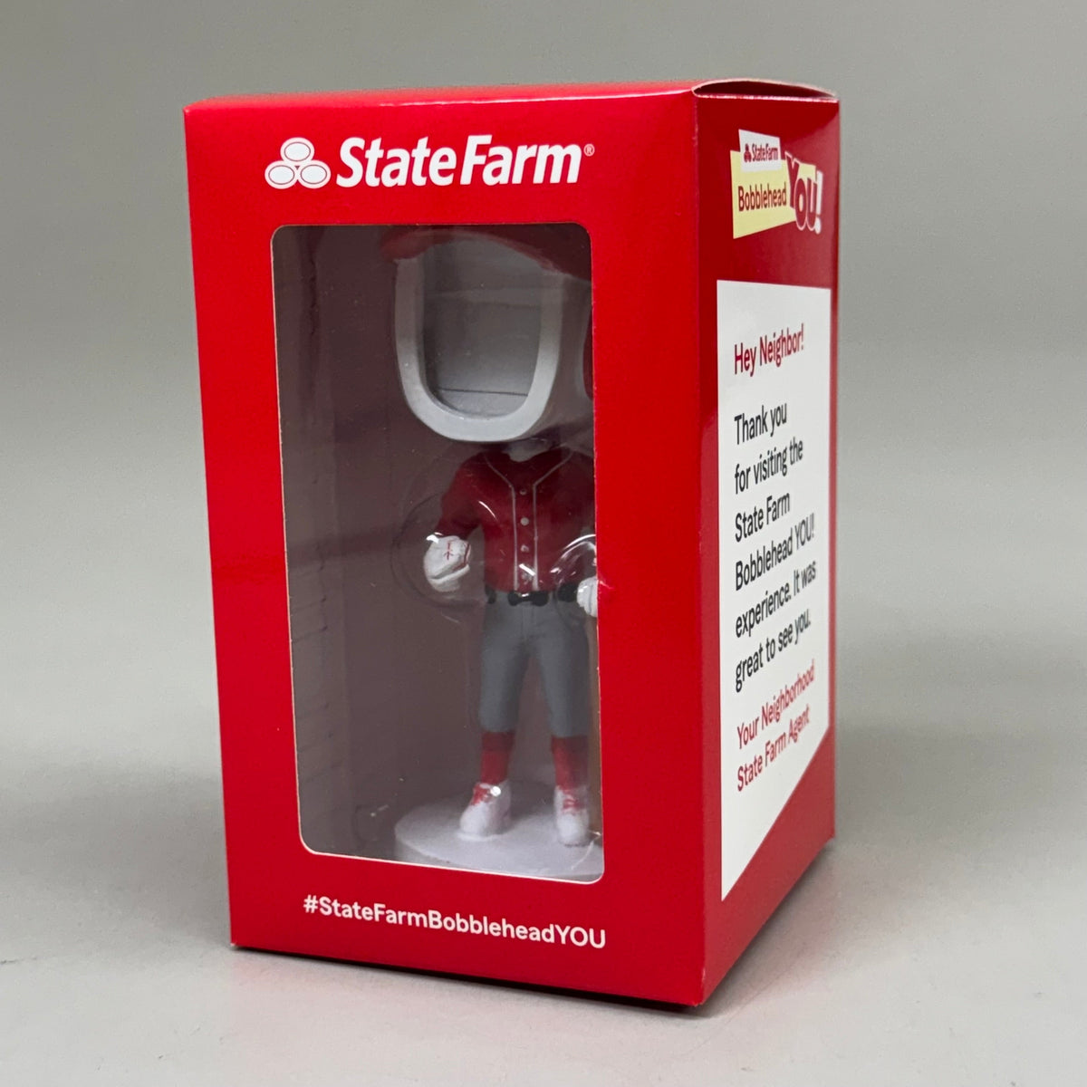 STATE FARM Baseball Bobblehead You Picture Frame Figure Collectible (In Box)