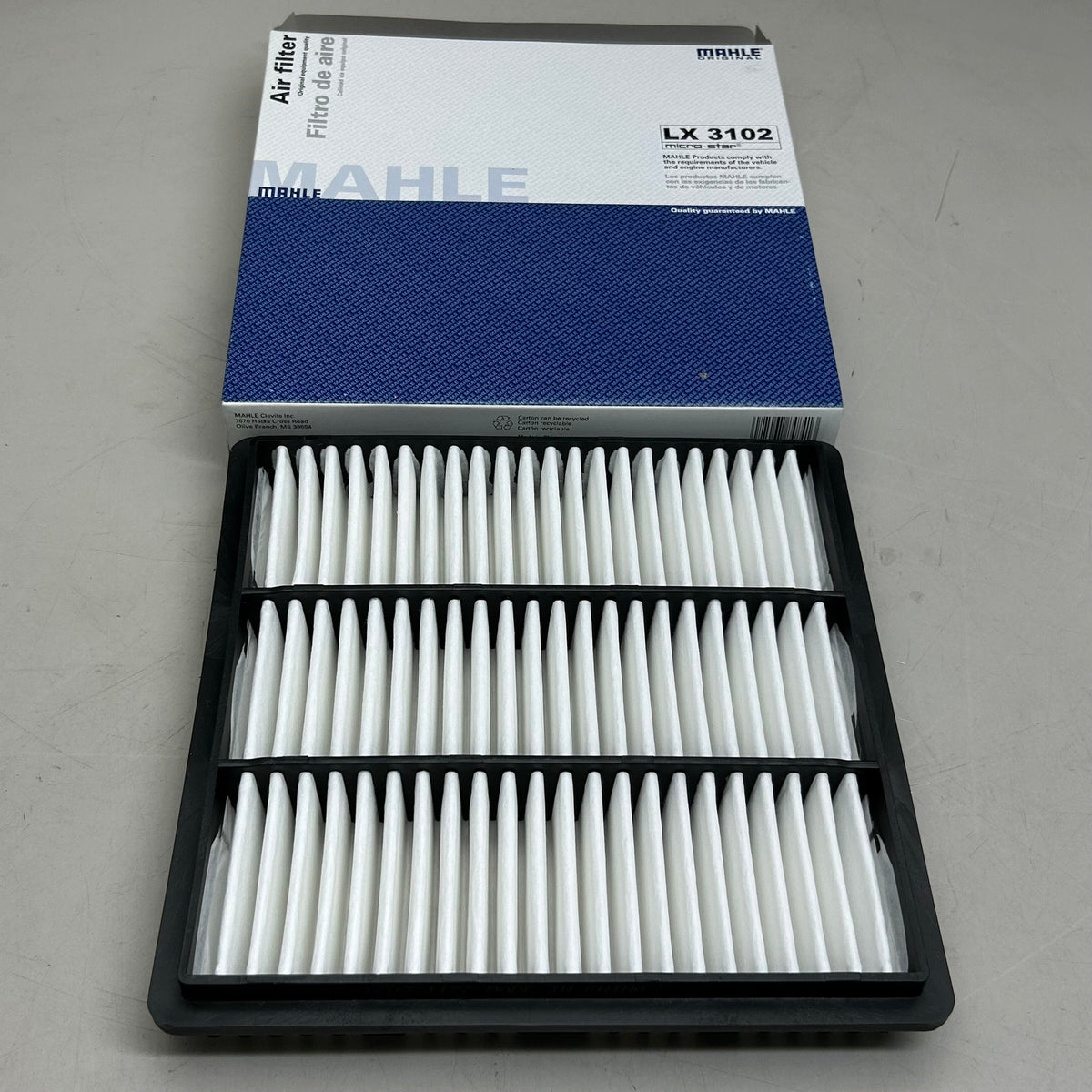 MAHLE Air Filter Replacement Part For Mitsubishi LX3102