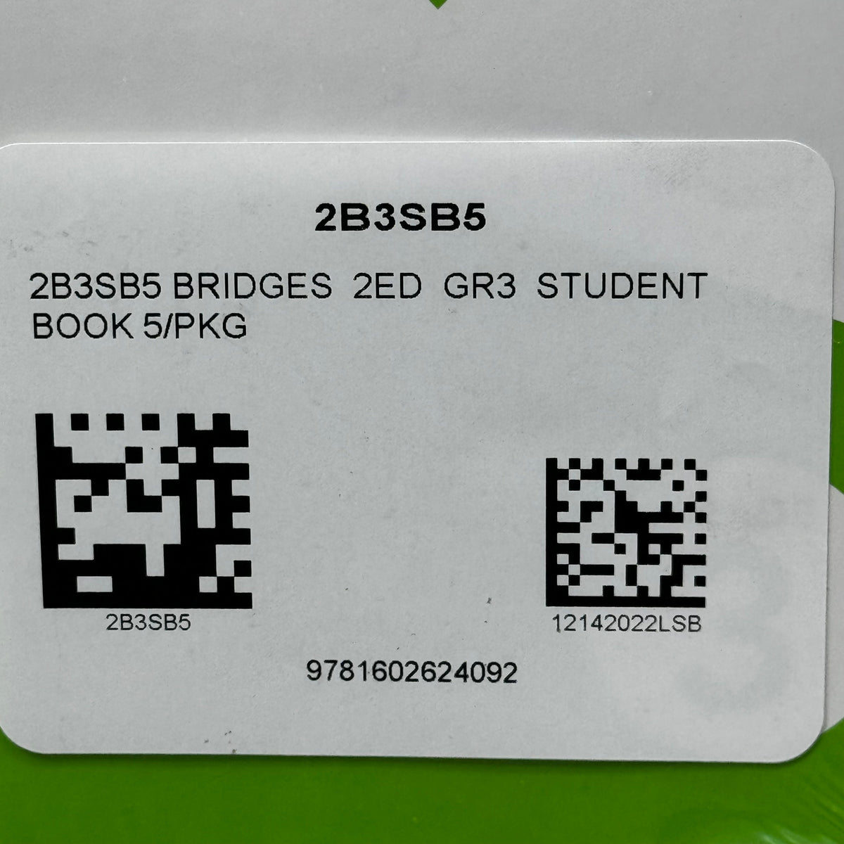 BRIDGES In Mathmatics (5 PACK) Second Edition Student Book Grade 3