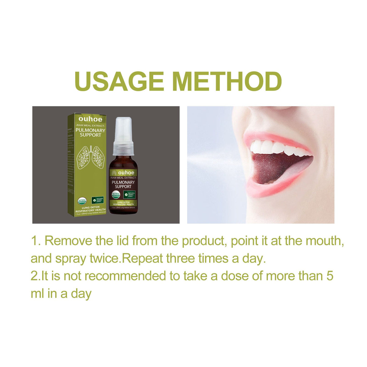 Herbal Treatment Spray Relieves Phlegm Dry, Itchy Throat Breath Refreshing Body Treatment Oral Spray