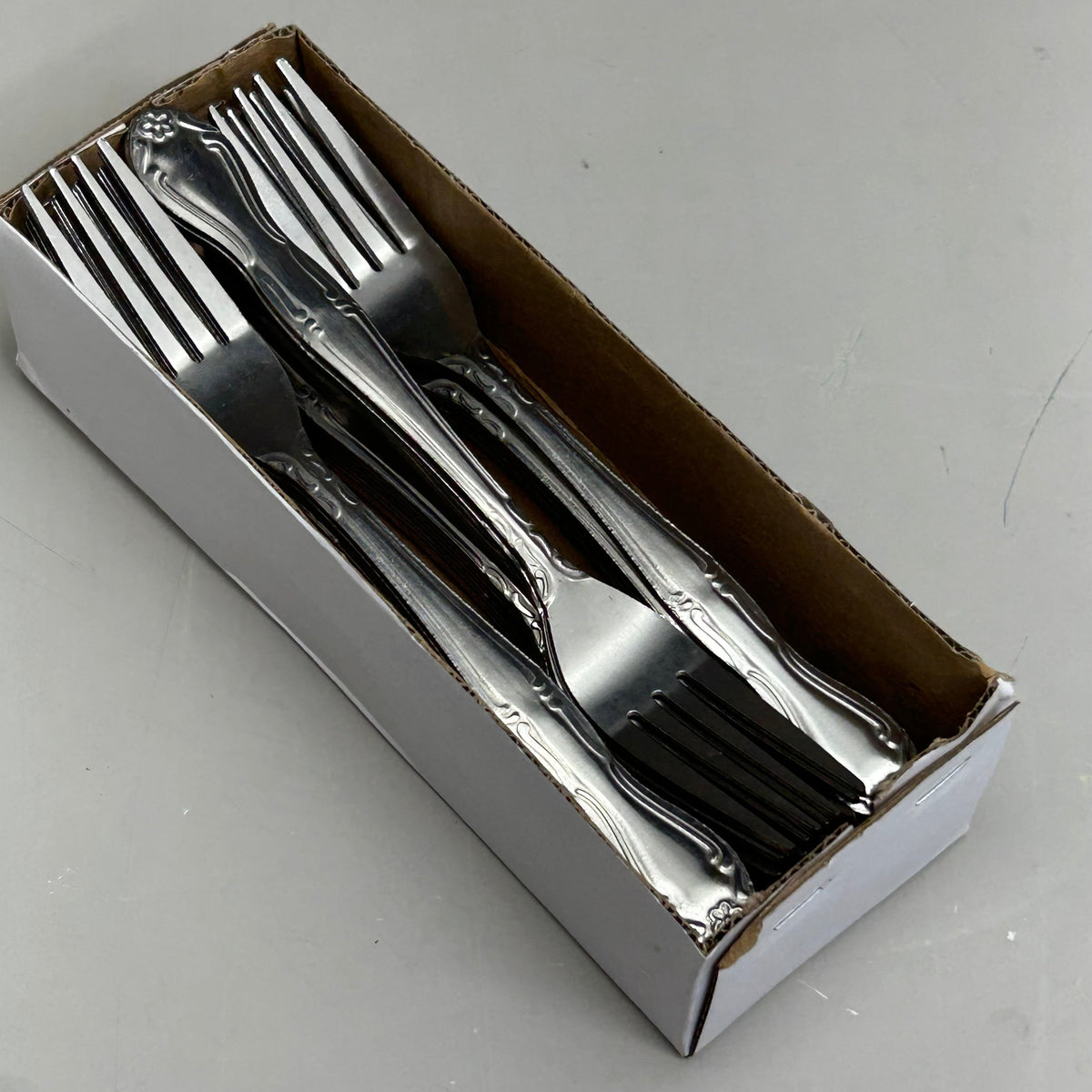 ABC (36 Pack) Stainless Steel Flora Stamped Fork Set New Other-Distressed Packaging  7" FLO-05