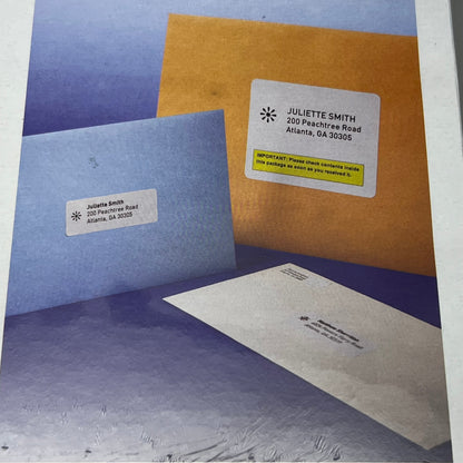 BUSINESS SOURCE (1400 Labels) Laser Ink Jet Mailing Labels 1-1/3"x 4 White 26114