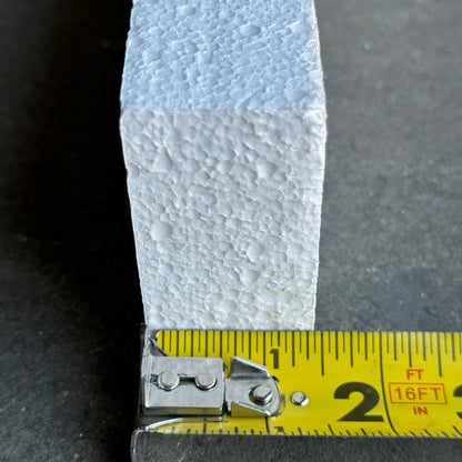 ZA@ NUCOR 168PK Rectangular Styrofoam 23”Lx3”Wx1-1/2”T White