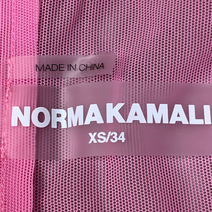 NORMA KAMALI Nk Shirt w/ Faux Pockets Sz XS/34 Candy Pink ST1236MS963966