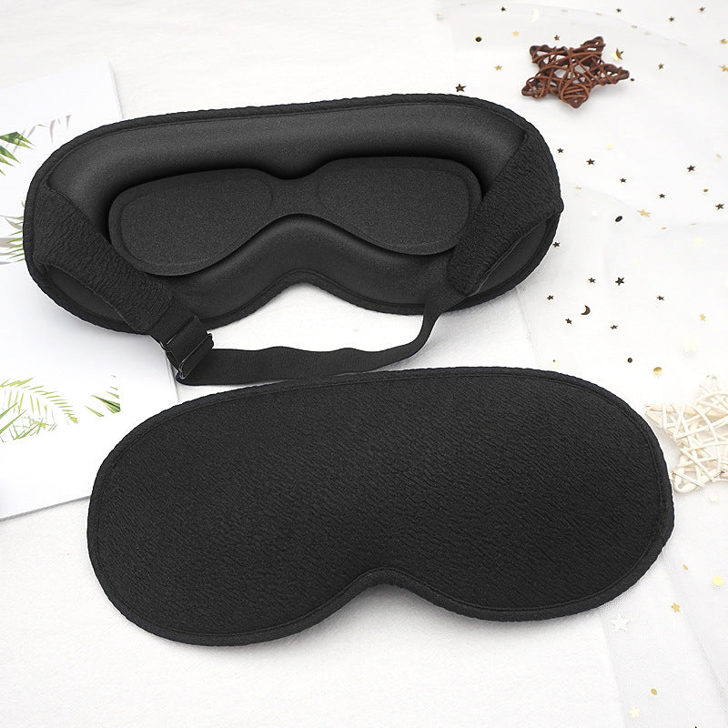 3D blackout eye mask integrated 3D nasal wing breathable elastic band adjustment