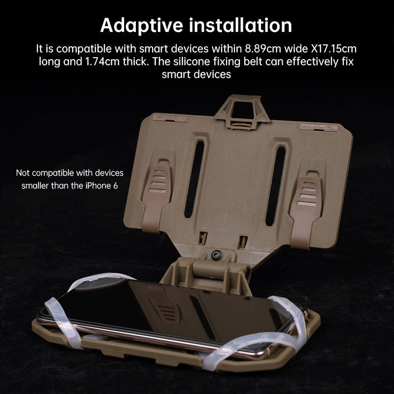 MOLLE mount war vest chest hanging universal chest mobile phone plate carrier folding navigation board