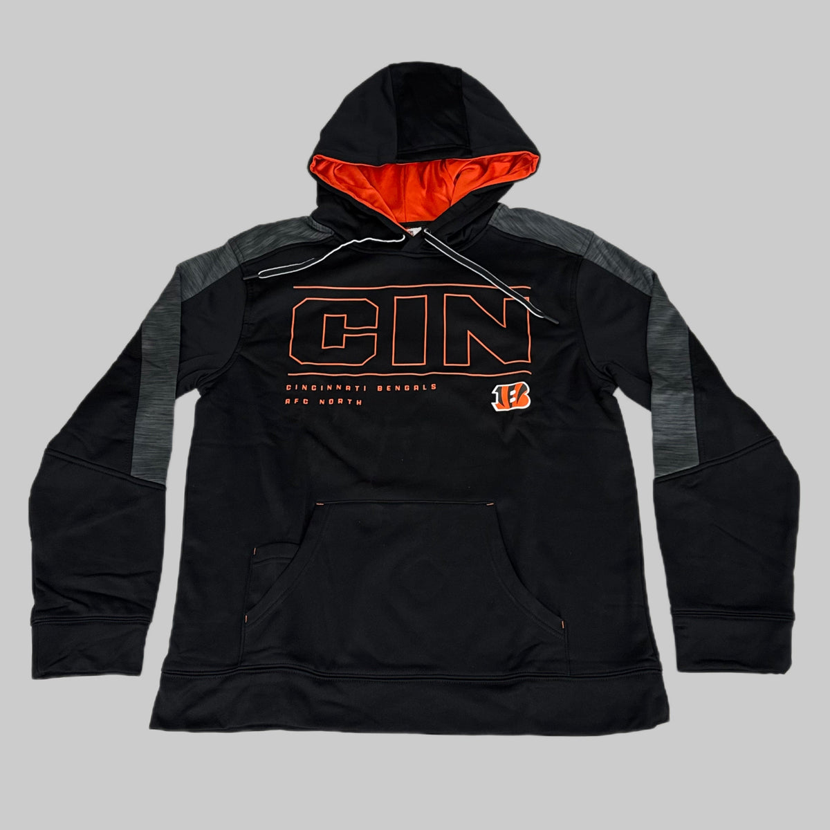 NFL Cincinnati  Bengals Hoodie AFC North Sweatshirt Pullover SZ M Black 1802967