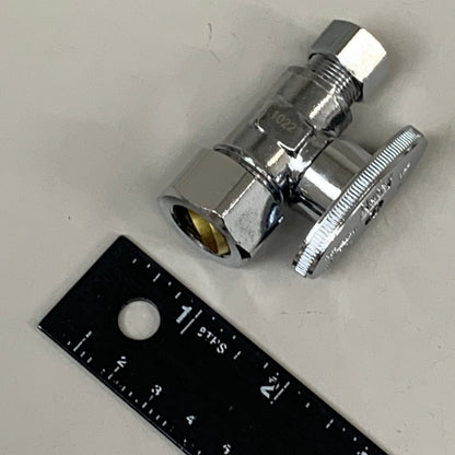 OATEY (2 PACK) Quarter Turn Straight Valve 1/2 NOM Copper 5/8 X 3/8 4755PCLF