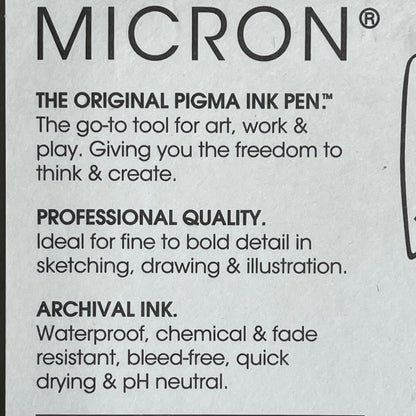 SAKURA (3-Pack) Pigma Micron Pens 0.25mm, 0.45mm, 0.60mm Light Cool Gray 37903