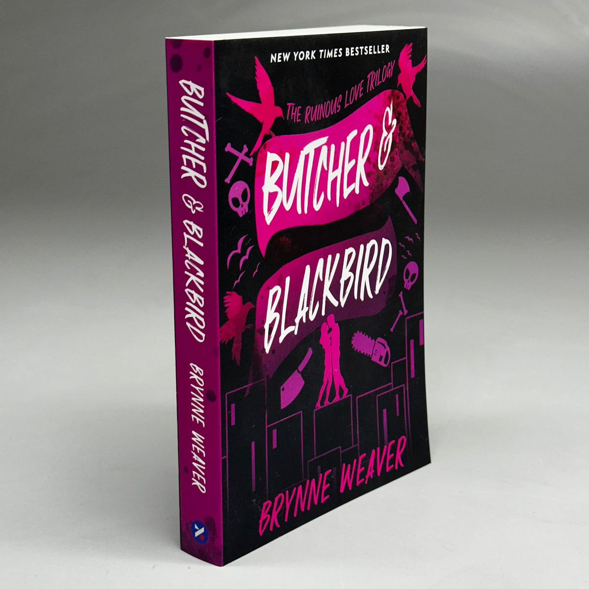 BRYNNE WEAVER Butcher & Blackbird: The Ruinous Love Trilogy 5.5"x8" Black & Purple