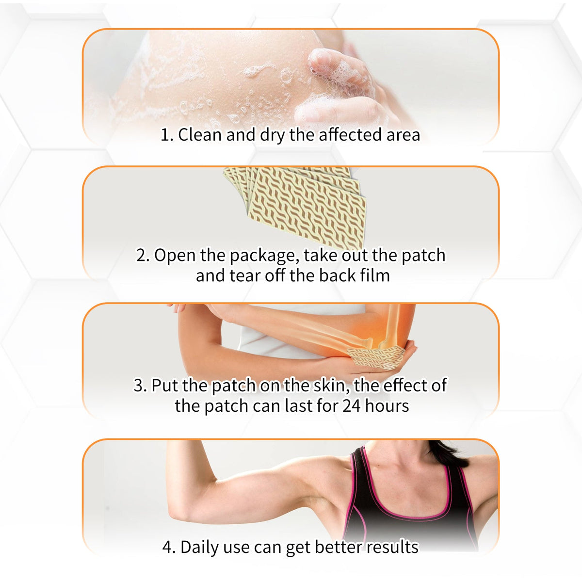 Bee Venom Patch, Relieve Hand-Foot Flexure Joint Shoulder Neck Lumbar Knee Soreness Care Body Patch