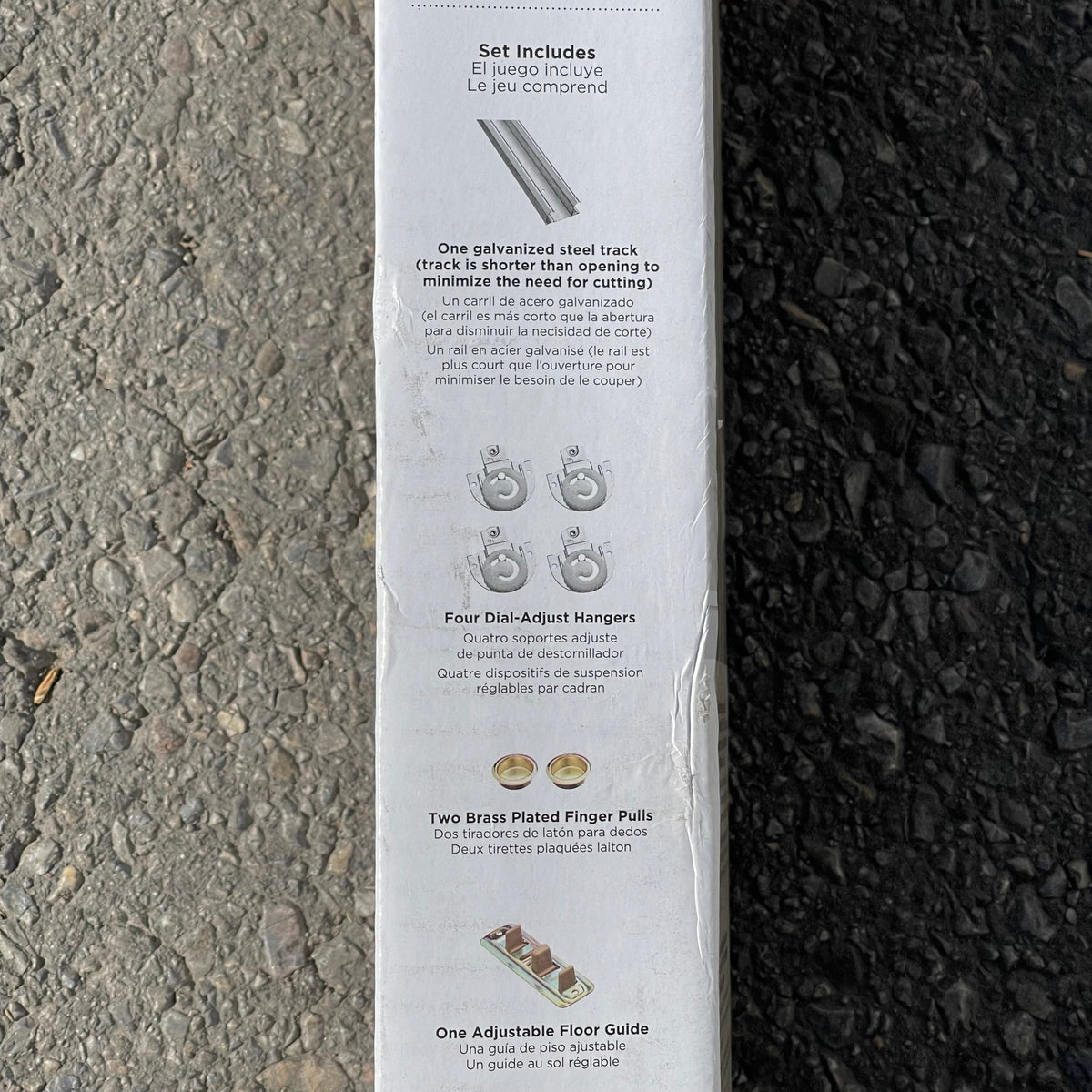 NATIONAL HARDWARE By-Pass Sliding Door Frame Hardware Set 72" N343-087 (AS-IS)