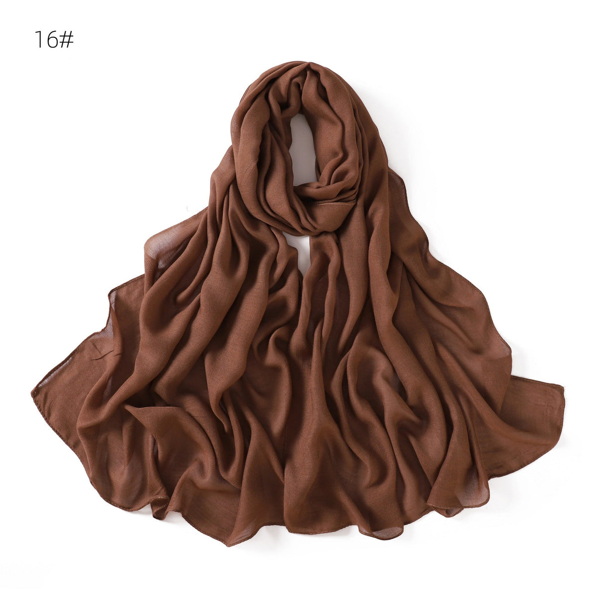 Modal Solid-color Thin-edged Breathable Headscarf