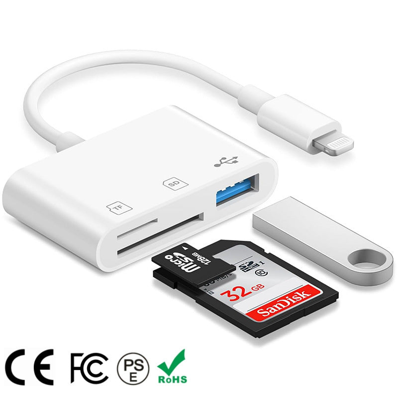 3-in-1 Tablet TF Card Reader U Disk Memory Expansion