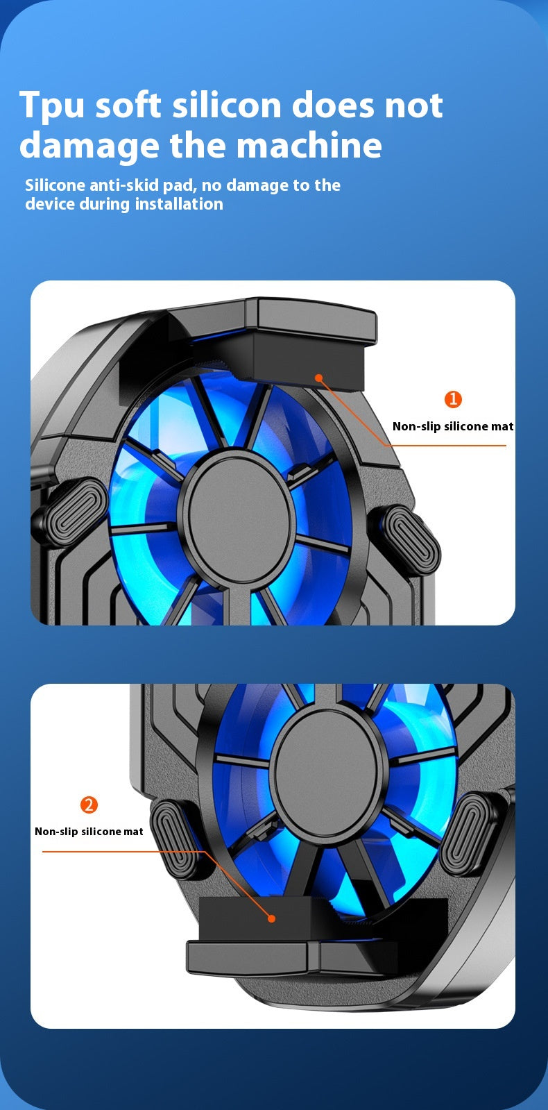 FS01 Twin Fan Air-cooled Charging Mobile Phone Radiator