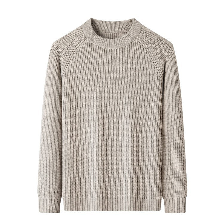 Round Neck Solid Color Trendy Comfortable And Soft
