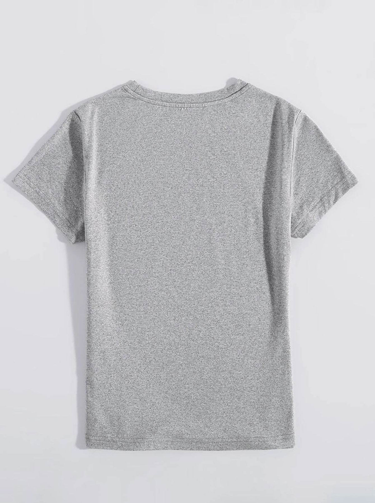 Rabbit Round Neck Short Sleeve T-Shirt