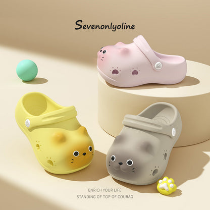 Children's Closed Toe Home Outdoor Slippers