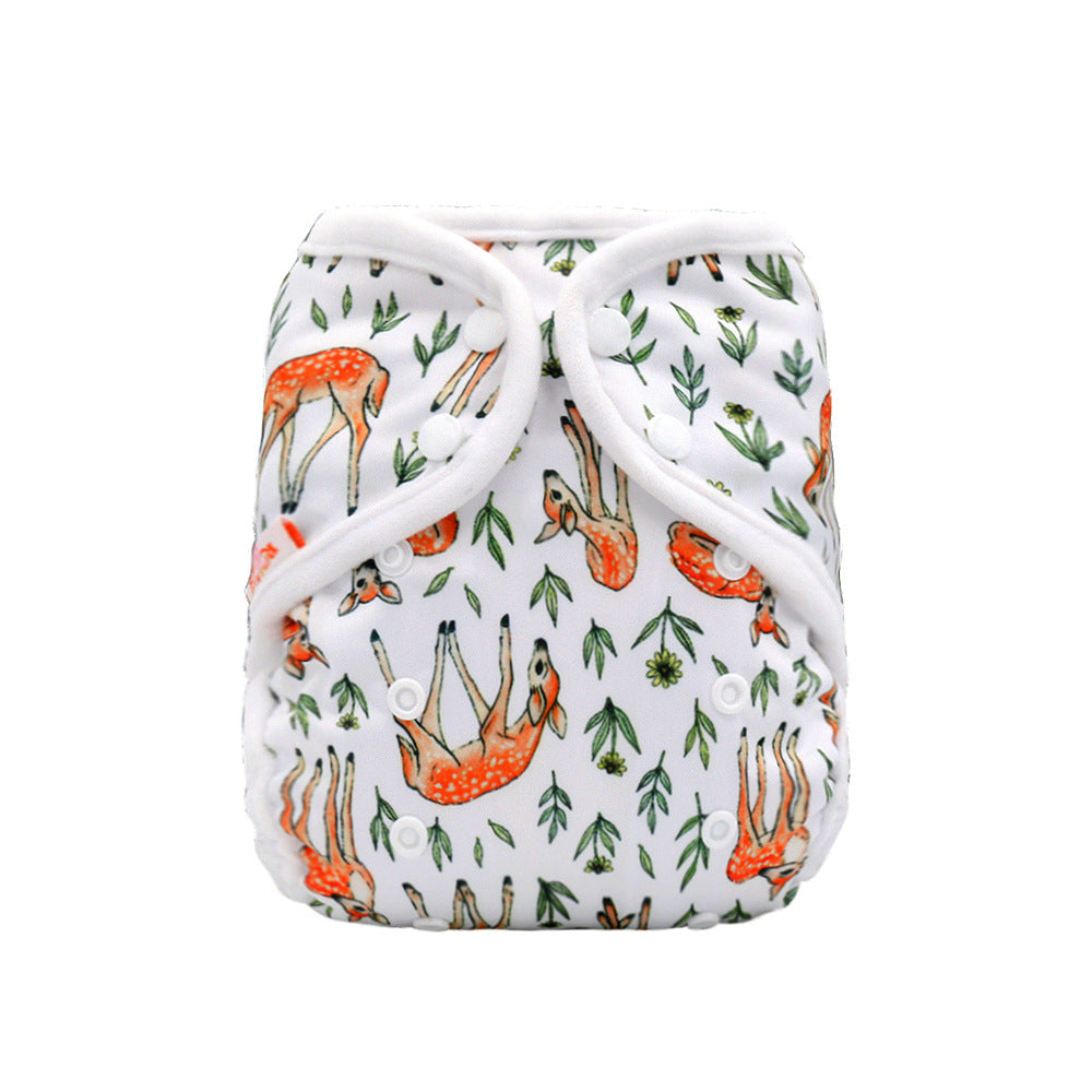 Rainbo&Iris Cute Fashion Cloth Diaper Cover With Rainbow Print Baby Gift Accessory