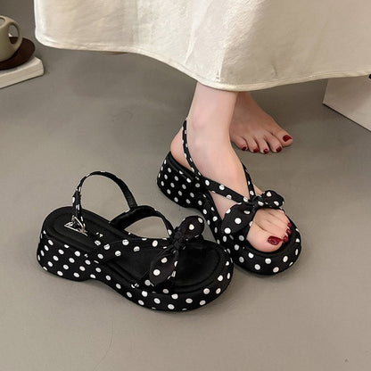 2026 Summer Hot-selling Fairy Style Wedge Platform Single Strap Sandals For Women, Versatile Non-slip Sandals To Match Dresses