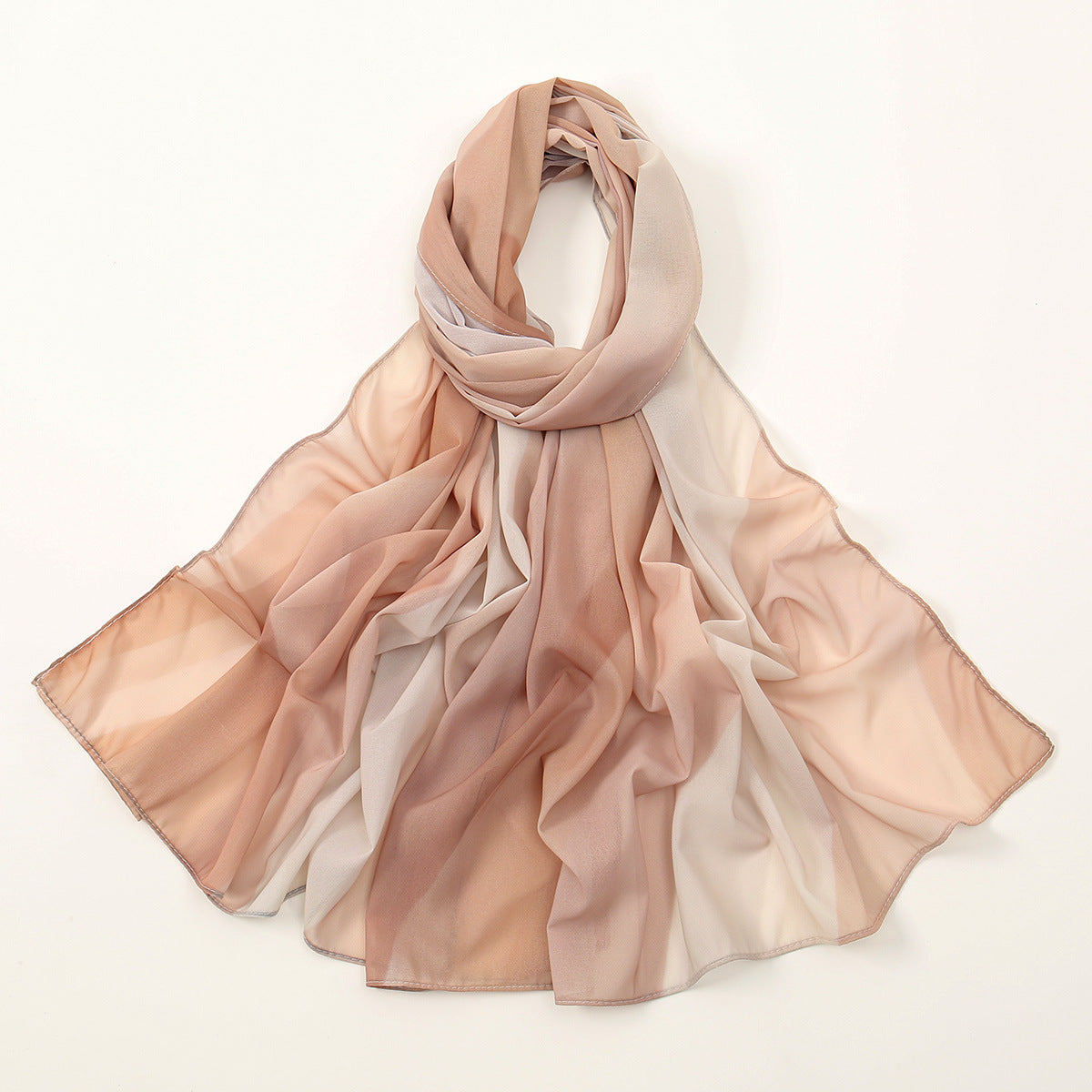 Printed Chiffon Long Scarf For Women Versatile And Fashionable For Outerwear