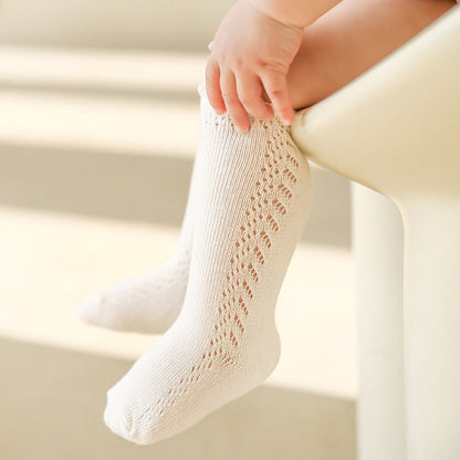 Mesh Thin Breathable Baby Lace Long Socks