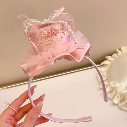 Cherry Cake Style Lace Hair Clip