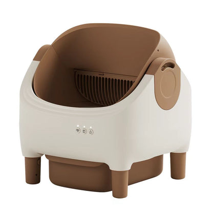 Automatic Intelligent Litter Box Semi-closed Drawer Shovel-free Cat Toilet