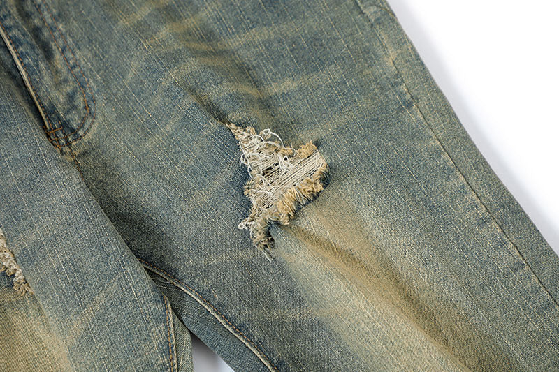 Fashion Ripped Cool Straight Jeans Men