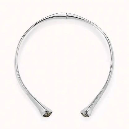 Personalized Geometric Square Womens Niche Design Chic Crystal Choker
