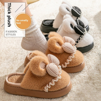 Indoor Warm Non-slip Cute Couples Cotton Shoes