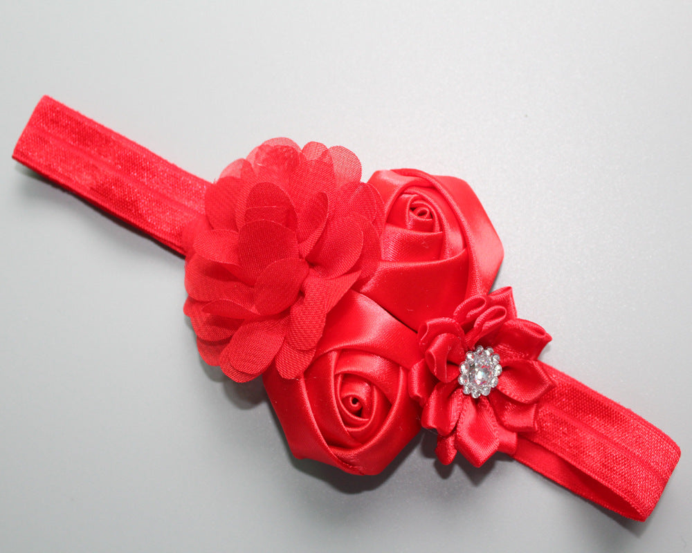 Children's Chiffon Rose Elastic Hair Band
