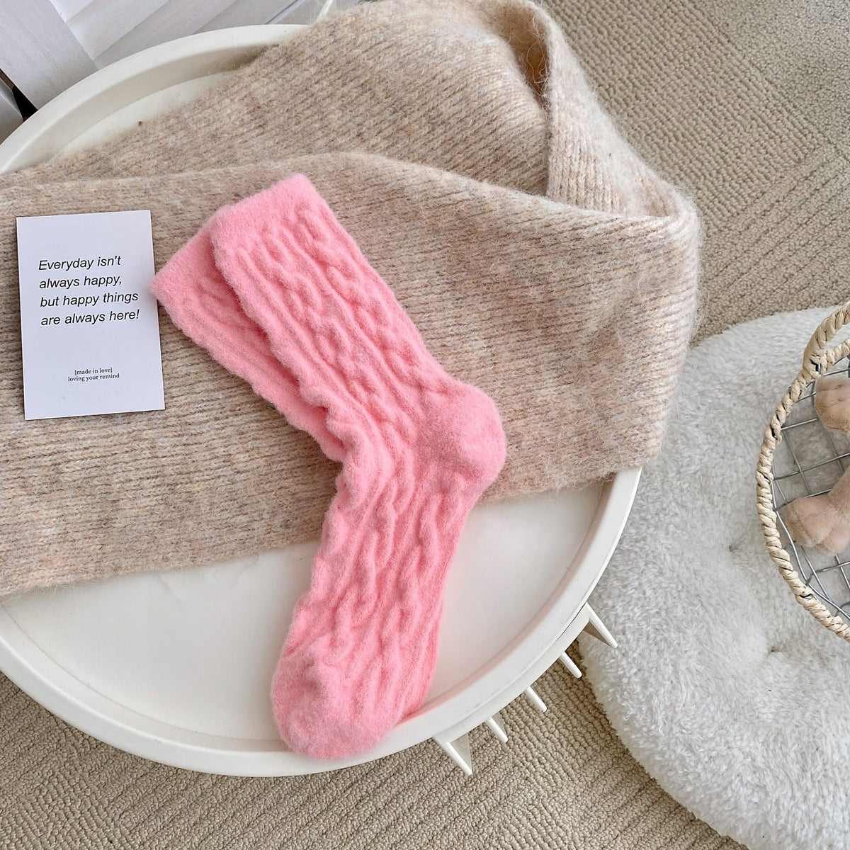 Warm With Velvet Thick Socks Children