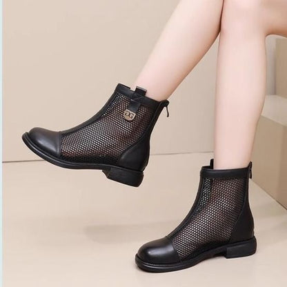 Womens Summer Thin Mesh Breathable Martin Boots