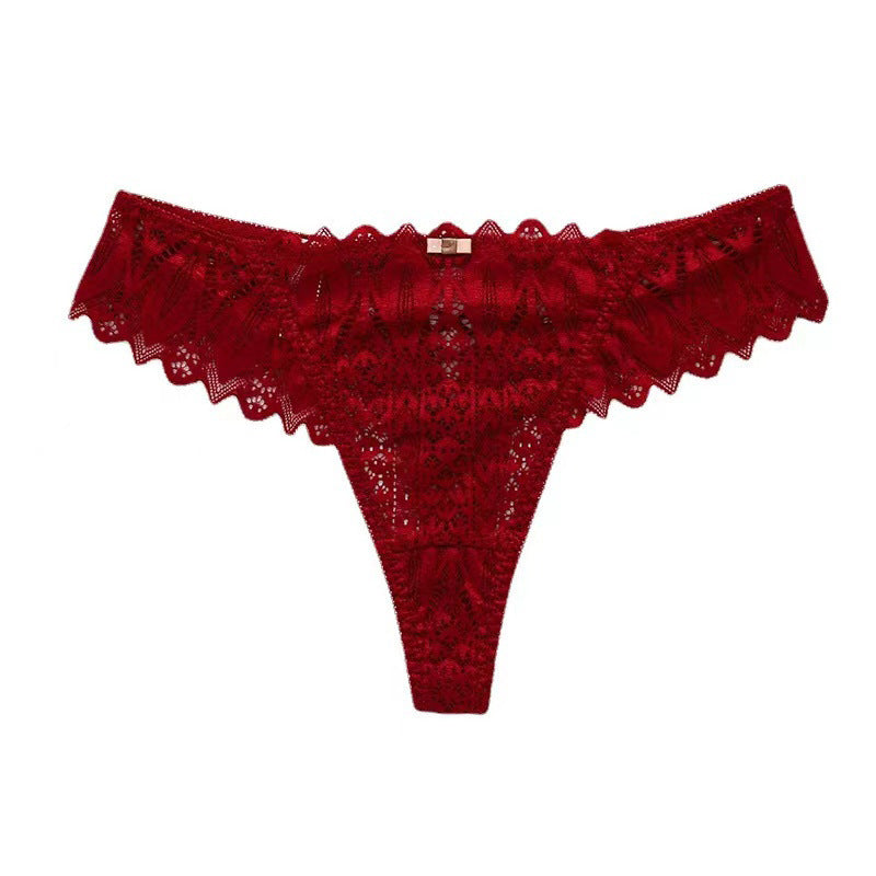Lace Low Waist T-back Women Underpants