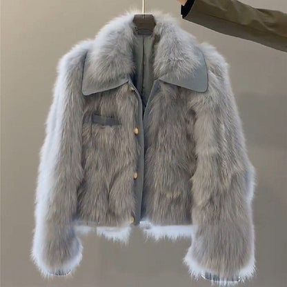 Fashion Personality Fur Temperament Coat Women