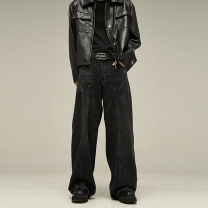 American-style Niche Loose-fit Pants For Men, With A Minimalist And Cool Aesthetic