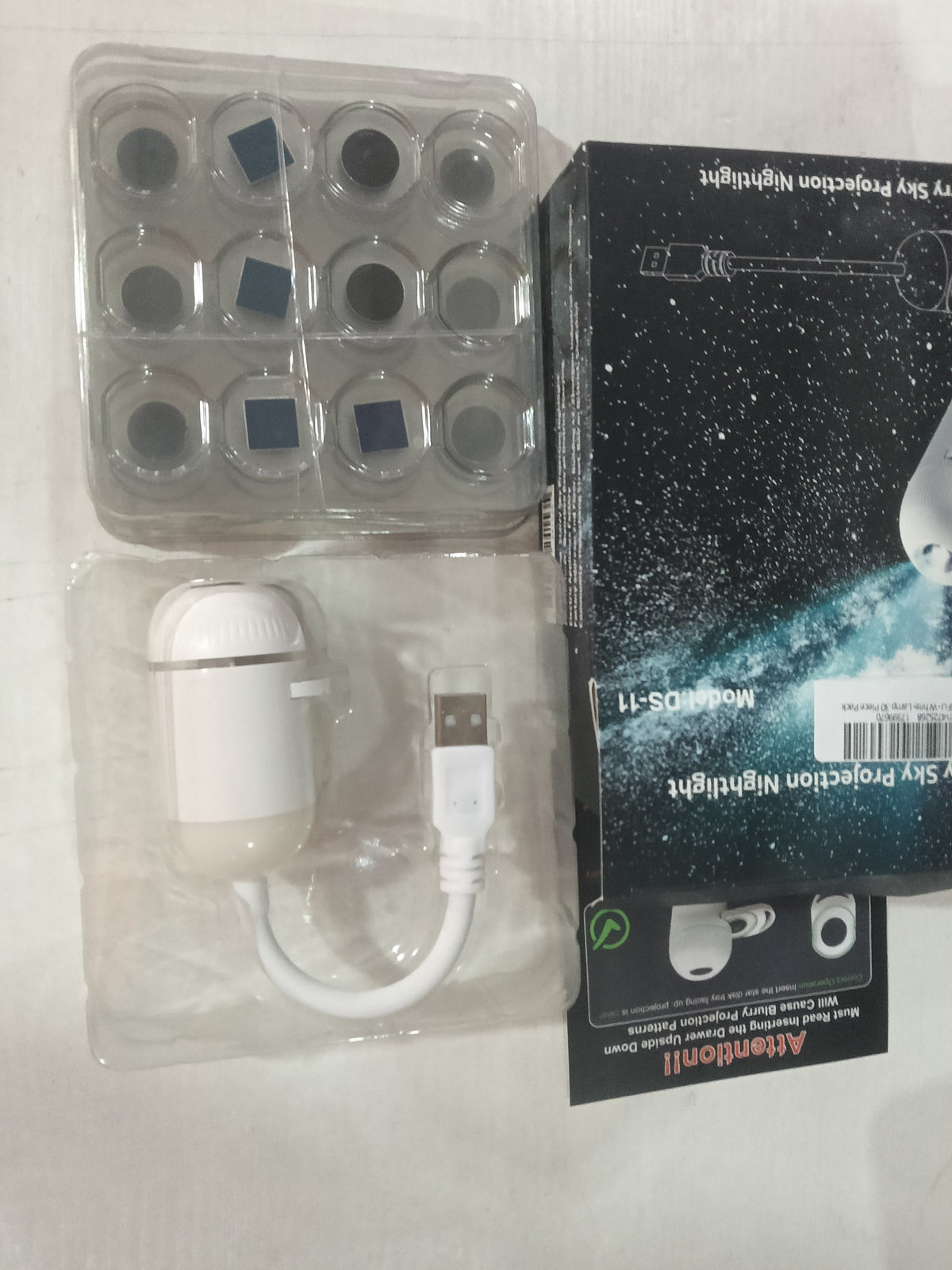 Starry Night Light Projector - Bedroom Ambiance Galaxy Star Projection Lamp for Romantic Ceiling Decor