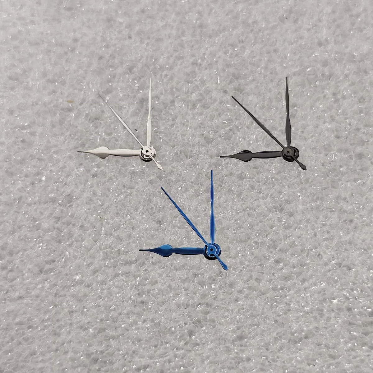 Polished Blue Silver And Black Non-luminous Handscompatible With Japanese NH35 364R And 7S Movement Watch Components
