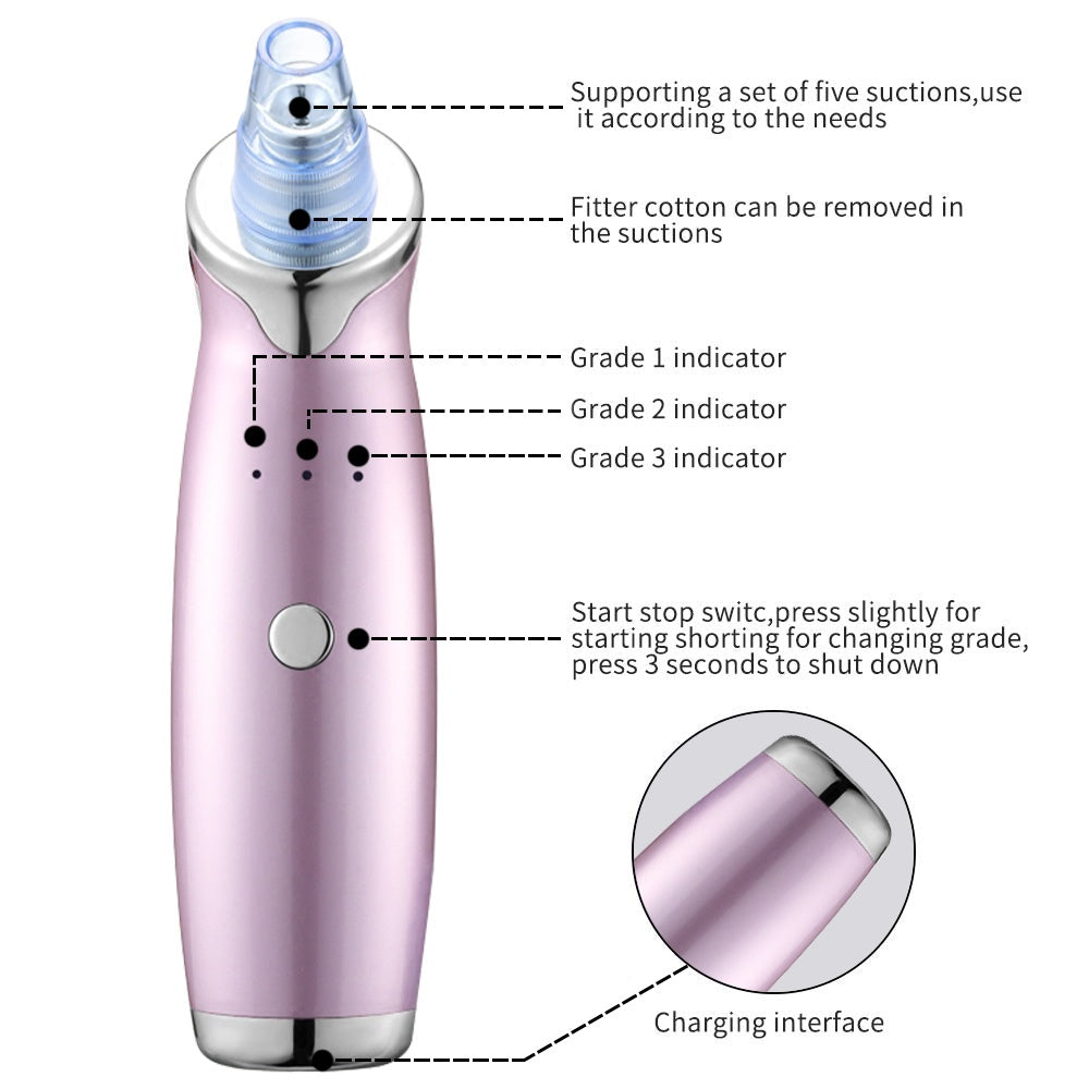Electric Blackhead Vacuum Suction Cleaner