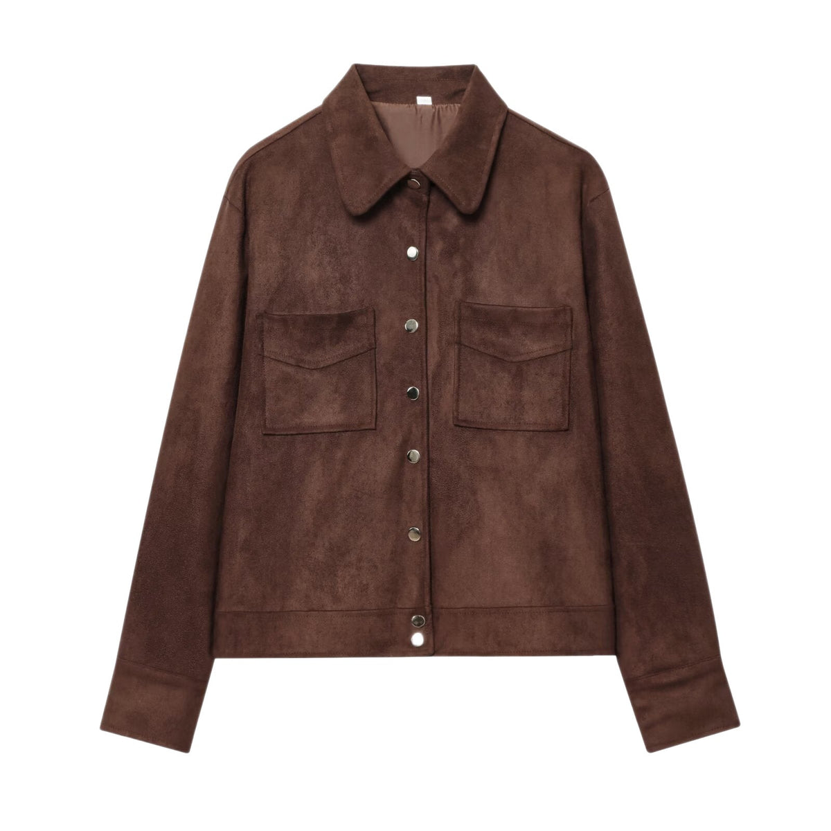 Women's Lapel-collar Jacket With Pockets