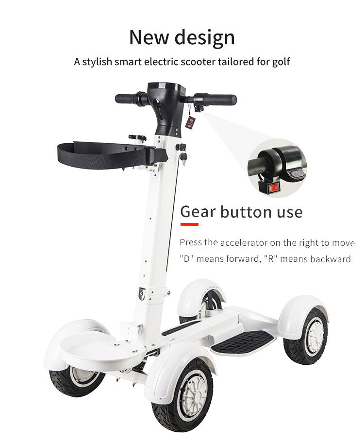 Four Wheel Electric Golf Folding Scooter