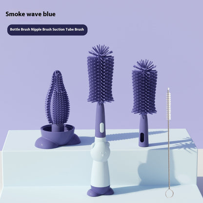 Baby Bottle Brush Multifunctional Edible Silicon Cleaning Pacifier Brush