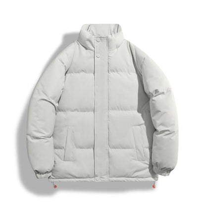 Solid-color Womens Windproof And Warm Jacket