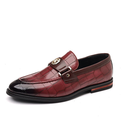 Men's Plus Size Plaid Casual Loafers
