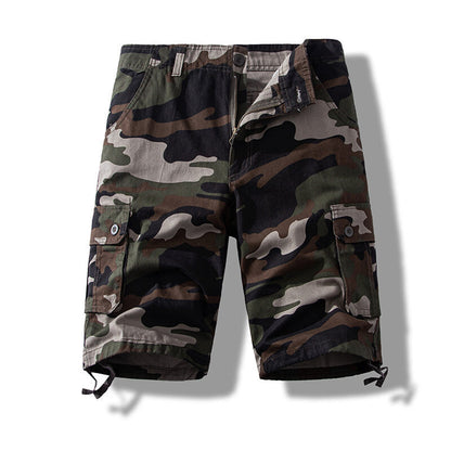 Foreign Trade All-cotton Multi-pocket Work Shorts